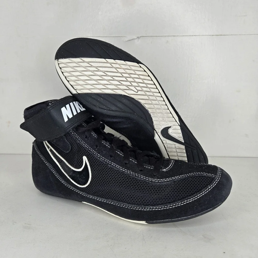NikeSpeedsweep‎ VII Wrestling Shoes Men's Sz 8.5 Boxing MMA BJJ Black Lace Up